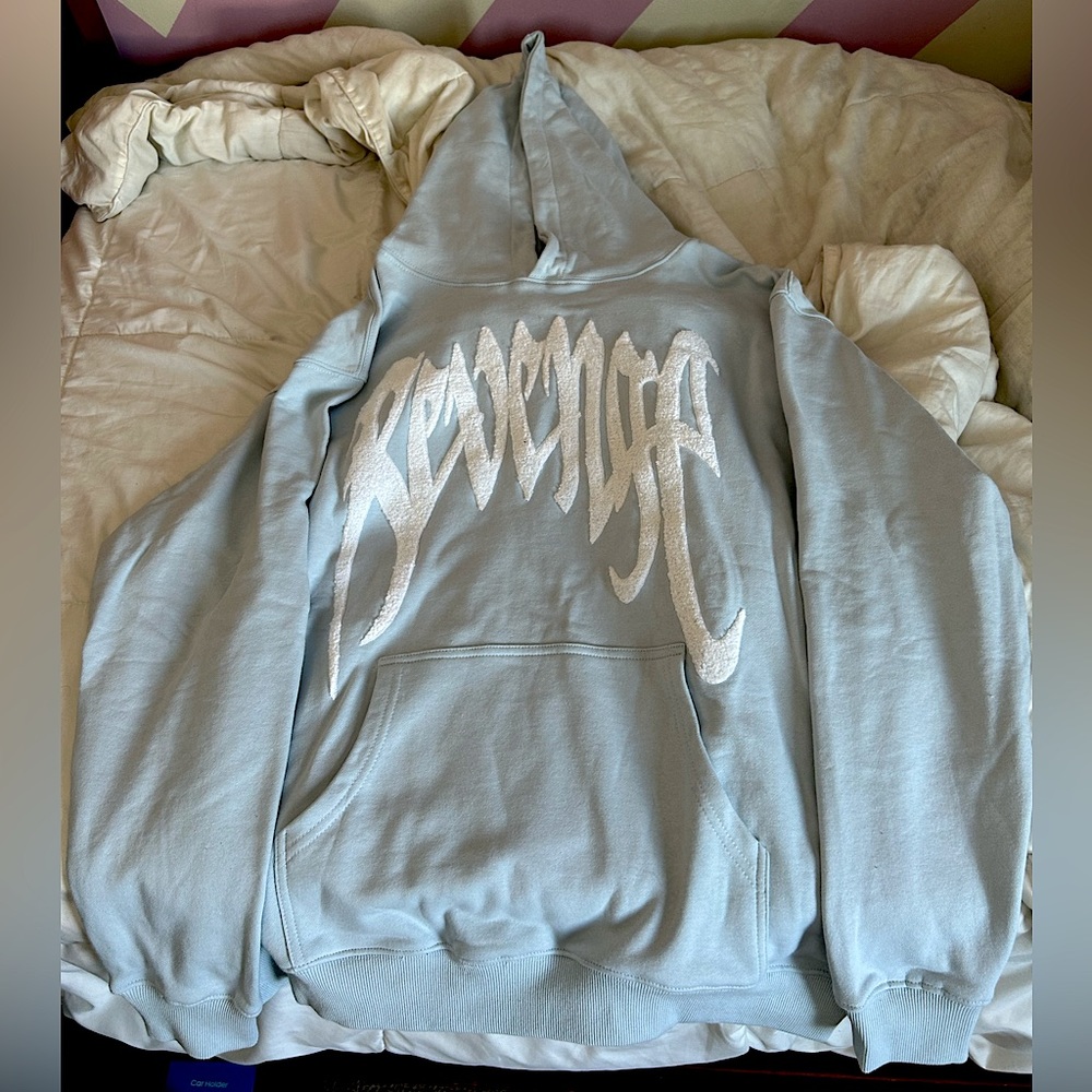 Revenge Towelette Blue Hoodie Rare